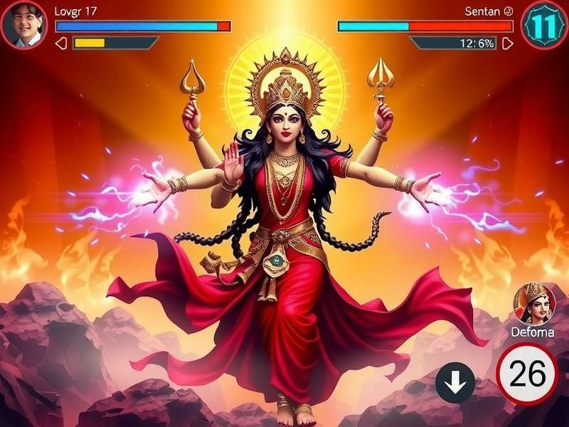 Durga S Spiritual Combat divine powers and combat interface